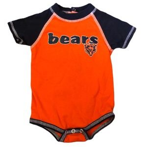 NFL 3/6 month babywear onesies BEARS blue/ orange
